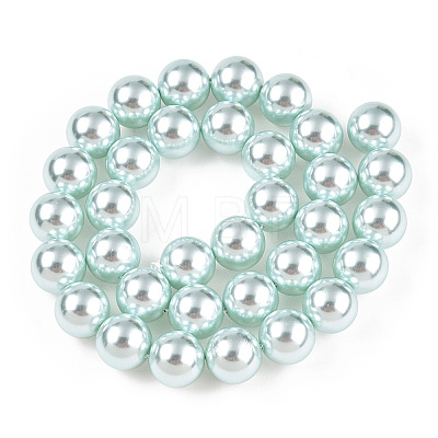 Glass Pearl Beads Strands HY-G002-01F-12-1