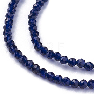 Faceted Glass Beads Strands G-F619-09A-3mm-1