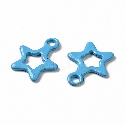 Spray Painted 201 Stainless Steel Charms STAS-G304-29C-1
