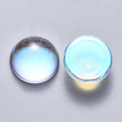 Transparent Glass Cabochons X-GLAA-S190-013A-D01-1