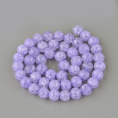 Synthetic Crackle Quartz Beads Strands X-GLAA-S134-10mm-15-1