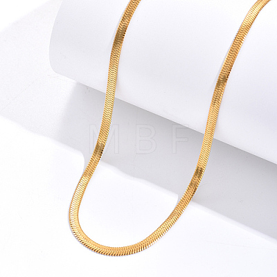 Stainless Steel Herringbone Chain Necklace for Women NW8434-1-1