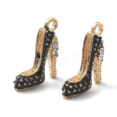 2Pcs Alloy Enamel Stilettos Pendants ENAM-YW0002-30A-1