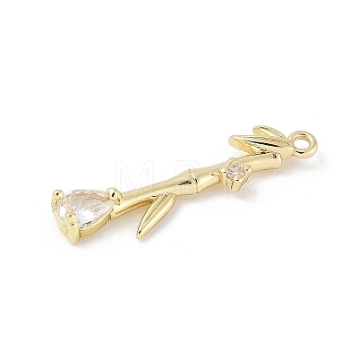 Brass Micro Pave Cubic Zirconia Pendants LS-KK-M326-13B-G-1