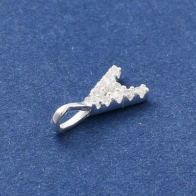 925 Sterling Silver with Cubic Zirconia Charms STER-Q004-01A-S-1