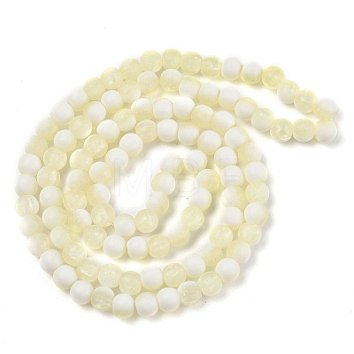 Frosted Crackle Glass Beads X1-GLAA-U001-6mm-M11-1