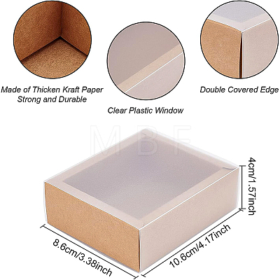 Kraft Paper Jewelry Boxes CON-WH0068-65E-1