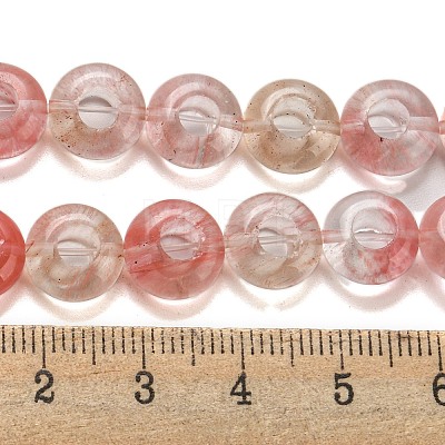 Cherry Quartz Glass Beads Strands G-P536-A15-01-1