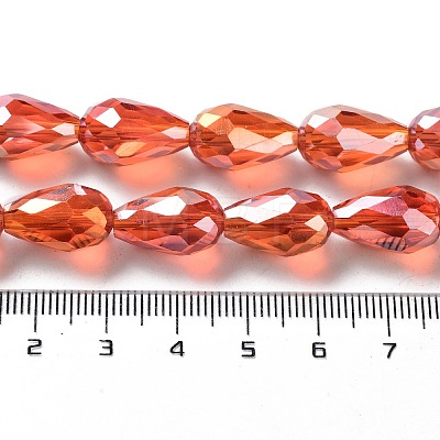 Electroplate Glass Beads EGLA-R006-15x10mm-M-1
