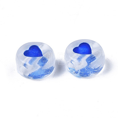 Transparent Acrylic Enamel Beads MACR-N008-60-1