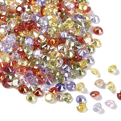 Mixed Grade A Diamond Shaped Cubic Zirconia Cabochons X-ZIRC-M002-3mm-1