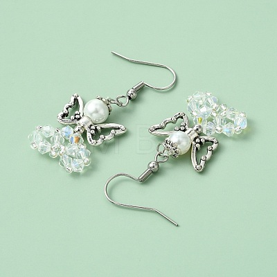 Glass Dangle Earrings EJEW-MZ00319-05-1