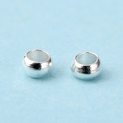 Brass Crimp Beads KK-L022-S-1