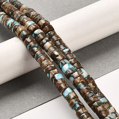 Synthetic Regalite/Imperial Jasper/Sea Sediment Jasper Beads Strands G-F765-N01-02-1