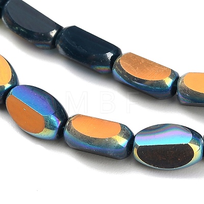 Electroplate Opaque Glass Beads EGLA-H112-06-HR05-1