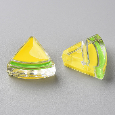 Transparent Enamel Acrylic Beads TACR-S155-001H-1