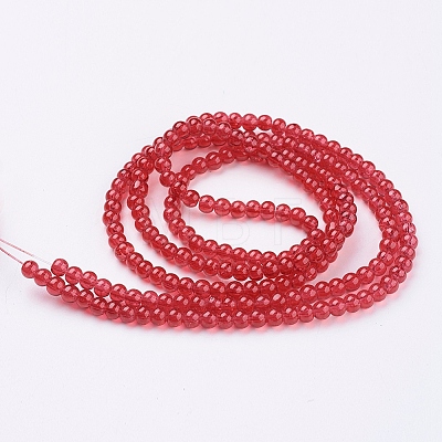Spray Painted Crackle Glass Beads Strands LS-CCG-Q001-4mm-13-1