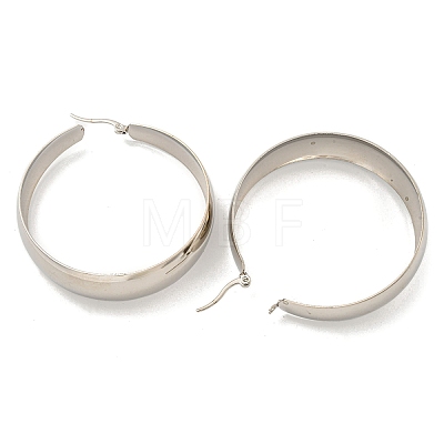 202 Stainless Steel Hoop Earring EJEW-H003-09P-03-1