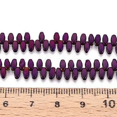 Electroplated Synthetic Non-magnetic Hematite Beads Strands G-T139-65D-1