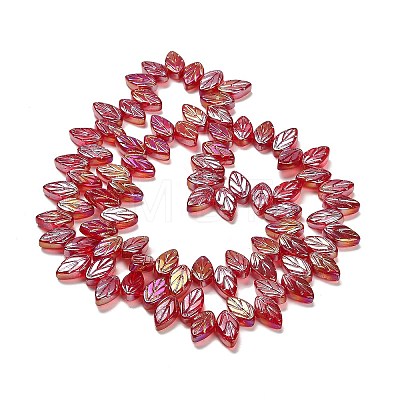 Electroplate Glass Beads Strands EGLA-B004-02A-AB08-1