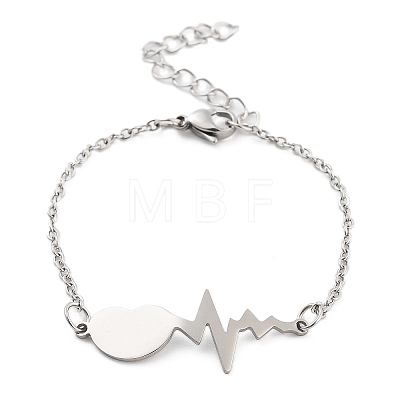 Non-Tarnish Stainless Steel Cable Chain Link Bracelets for Women Men LS-STAS-Z061-01P-02-1