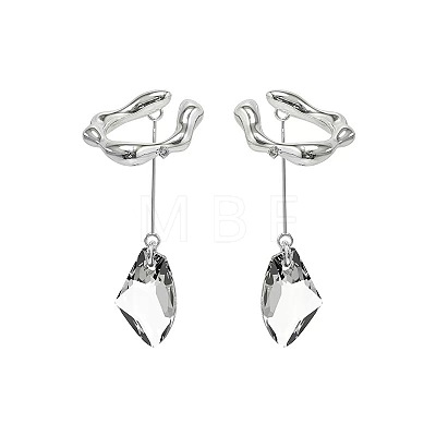 Alloy & Glass Cuff Earrings WG972F7-01-1
