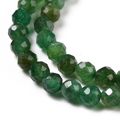 Natural Fuchsite Beads Strands G-C009-A13-1