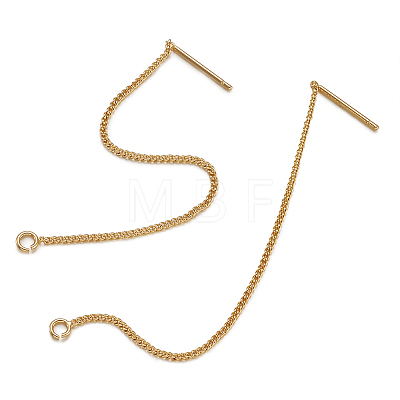 Brass Stud Earring Findings KK-TA0007-12G-1