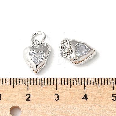 Brass Micro Pave Cubic Zirconia Pendants KK-U067-10P-04-1