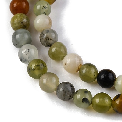 Natural New Jade Beads Strands LS-G-F591-16-5MM-1