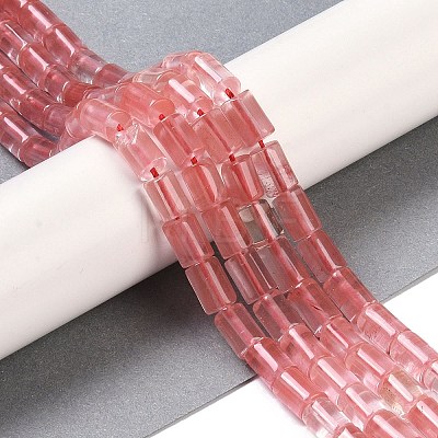 Cherry Quartz Glass Beads Strands G-C128-A24-01-1