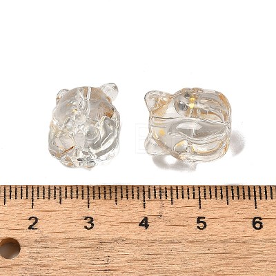 Transparent Glass Beads GLAA-D025-06F-1