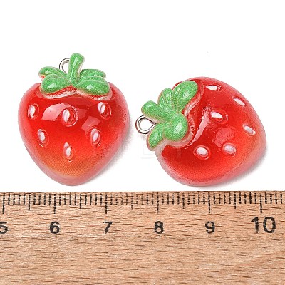 Fruit Theme Opaque Resin Imitation Food Pendants RE-CBA49A8-04-1