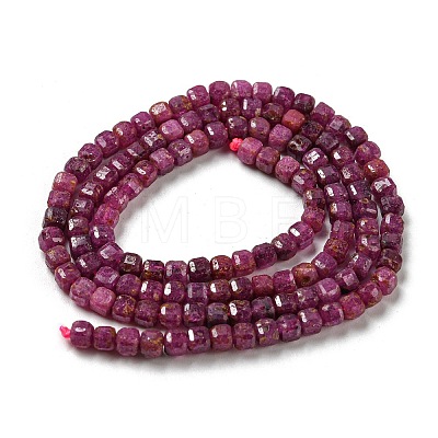 Natural Ruby/Red Corundum Beads Strands G-P457-B01-36B-1