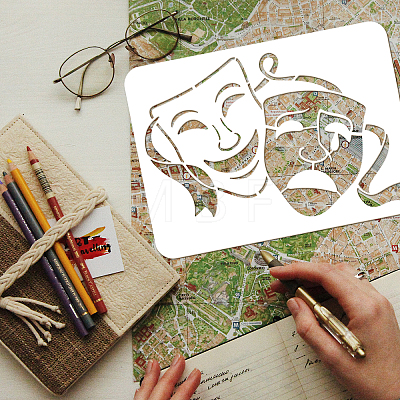 Large Plastic Reusable Drawing Painting Stencils Templates DIY-WH0202-504-1