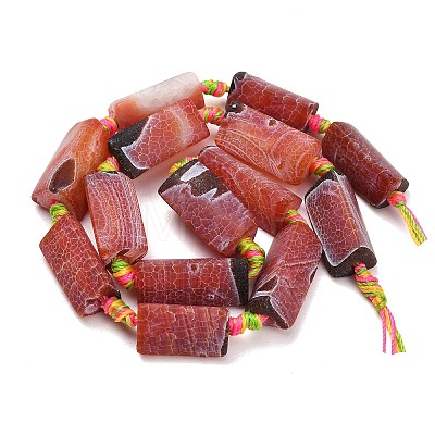 Natural Weathered Agate Beads Strands G-A321-F02-01C-1
