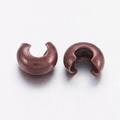 Brass Crimp Beads Covers KK-H290-NFR-NF-1