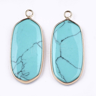 Synthetic Turquoise Pendants G-T112-23D-1