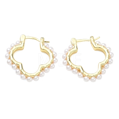 Brass Hoop Earrings for Women EJEW-A168-15G-1