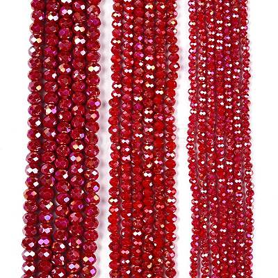Electroplate Glass Beads Strands LS-EGLA-A044-P8mm-B15-1