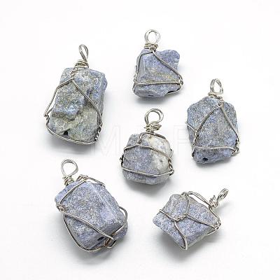 Natural Lapis Lazuli Pendants G-R435-43-1
