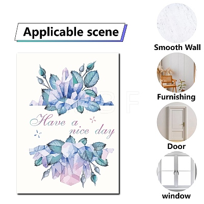 PVC Wall Sticker DIY-WH0345-008-1