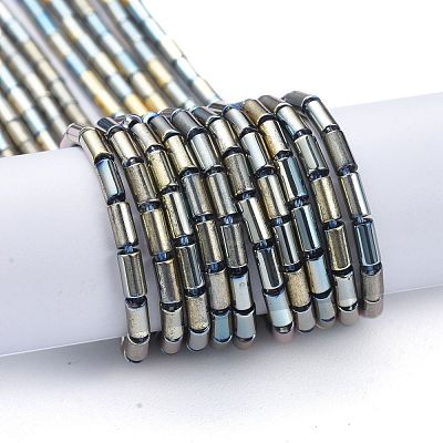 Electroplate Glass Beads Strands X-EGLA-K014-B-FP05-1