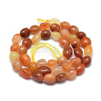 Natural Jade Beads Strands G-O186-A21-1