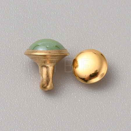 Round Brass Semi-Tublar Rivets FIND-WH0423-44I-1