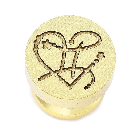 Constellation Golden Tone Wax Seal Brass Stamp Heads STAM-P002-02G-09-1