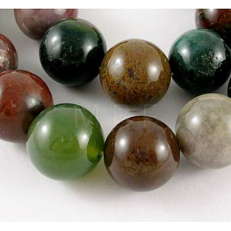 Natural Indian Agate Beads Strands X-G-G515-10mm-05-1