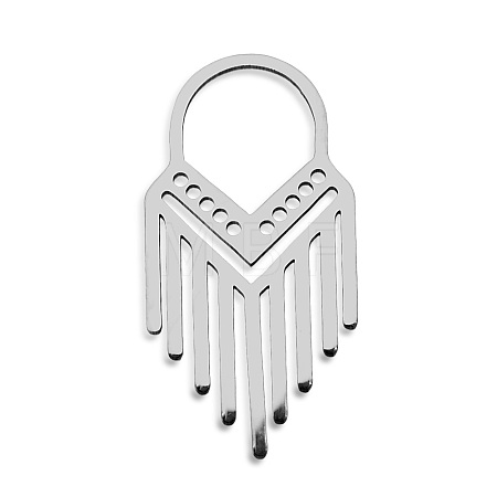 Non-Tarnish 201 Stainless Steel Pendants STAS-S105-LA742-1-1