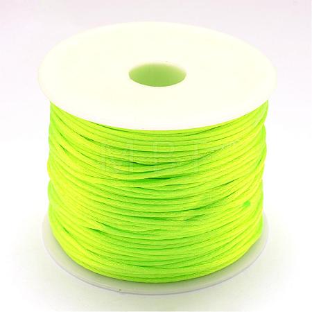 Nylon Satin Rattail Cords NWIR-R025-1.0mm-F231-1