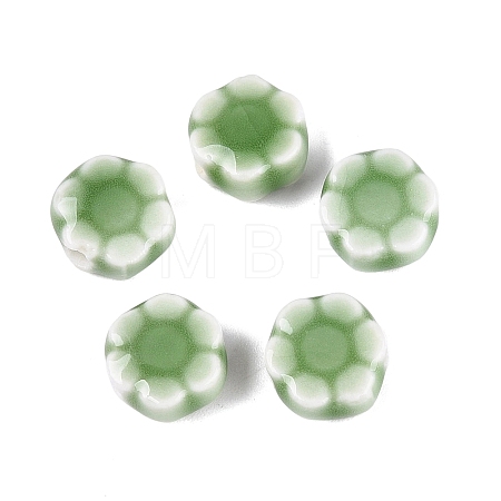 Vintage Handmade Porcelain Beads PORC-N013-25-15-1